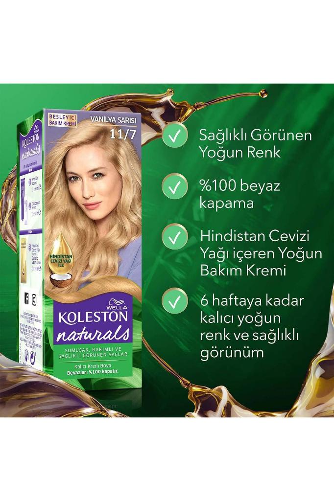 Wella Koleston Naturals Saç Boyası 11/7 Vanilya Sarısı